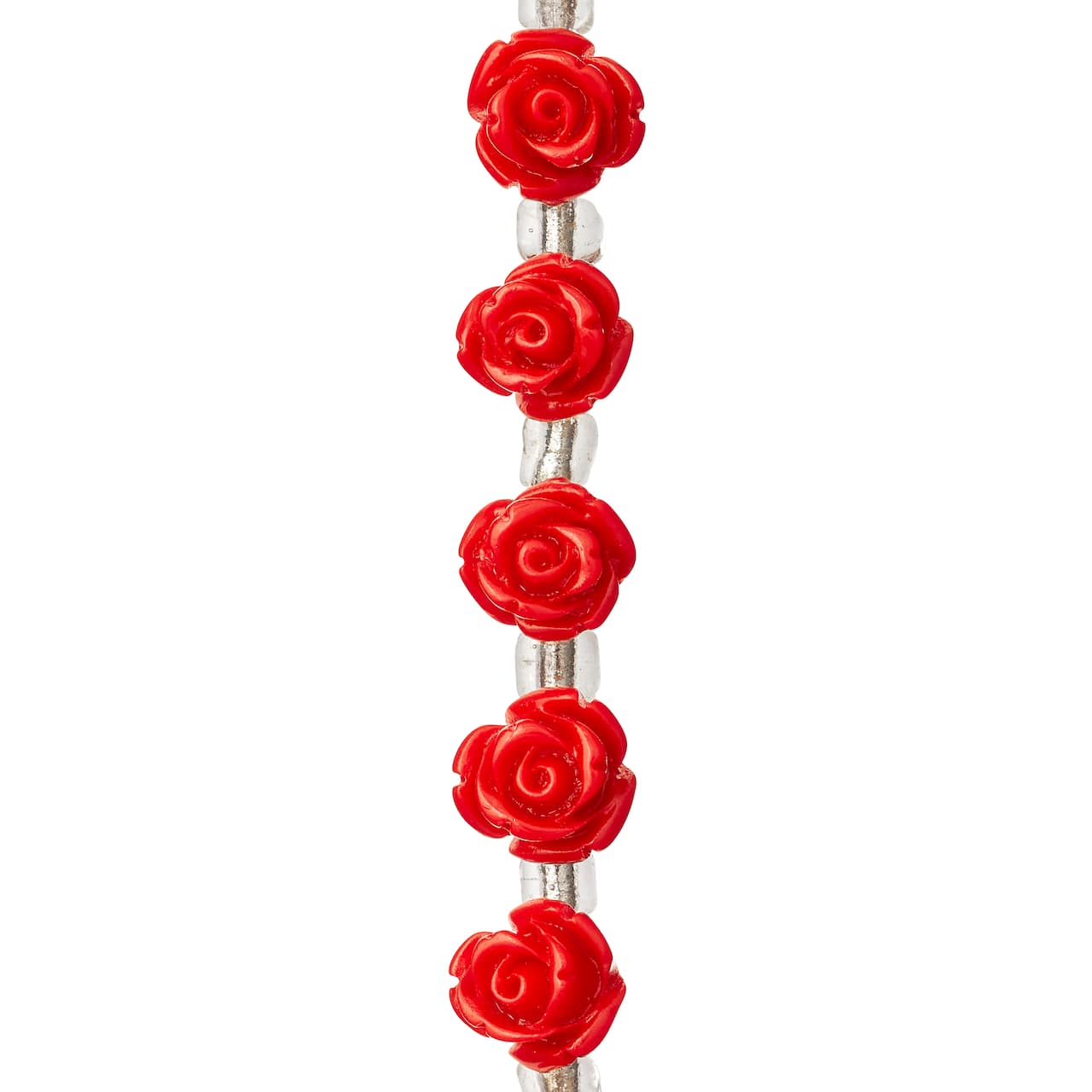12 Pack: Red Quartzite Rose Beads, 8mm by Bead Landing™